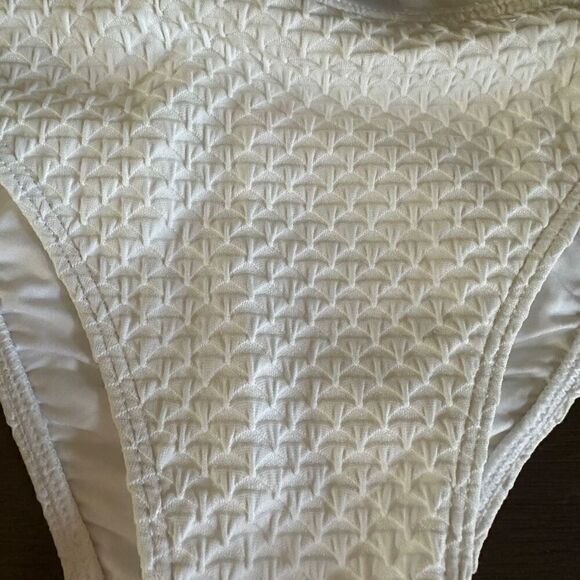Onia White Geo Texture Ashley Bottom ONLY Large - Picture 3 of 5